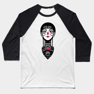 Long Neck spooky girl Baseball T-Shirt